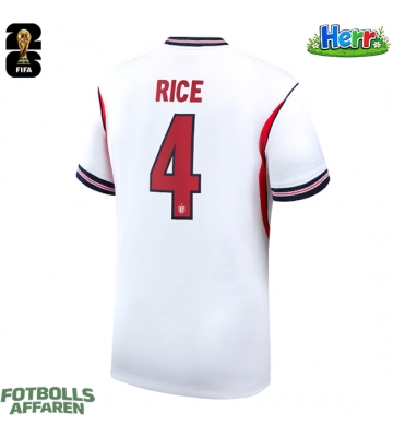 England Declan Rice #4 Hemmatröja VM 2026 Kortärmad